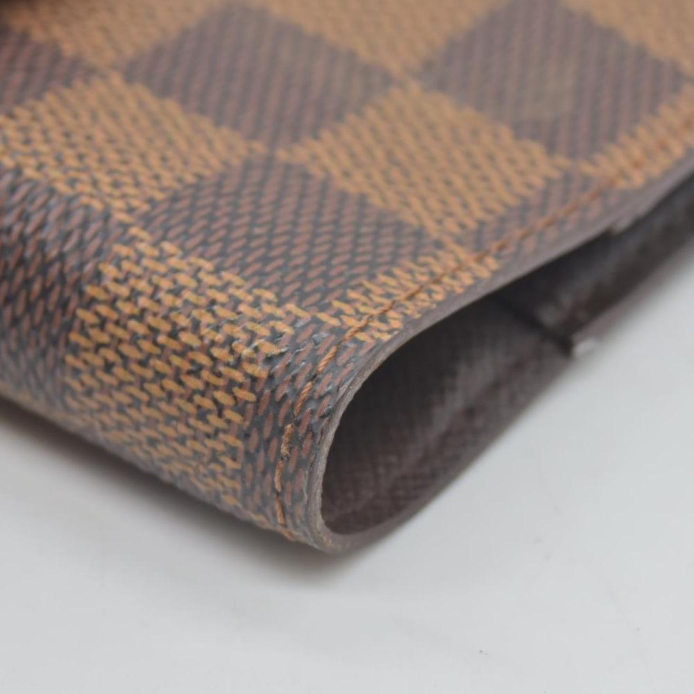 $505 Louis Vuitton Damier Ebene Small Ring Agenda Cover CONSIGNMENT