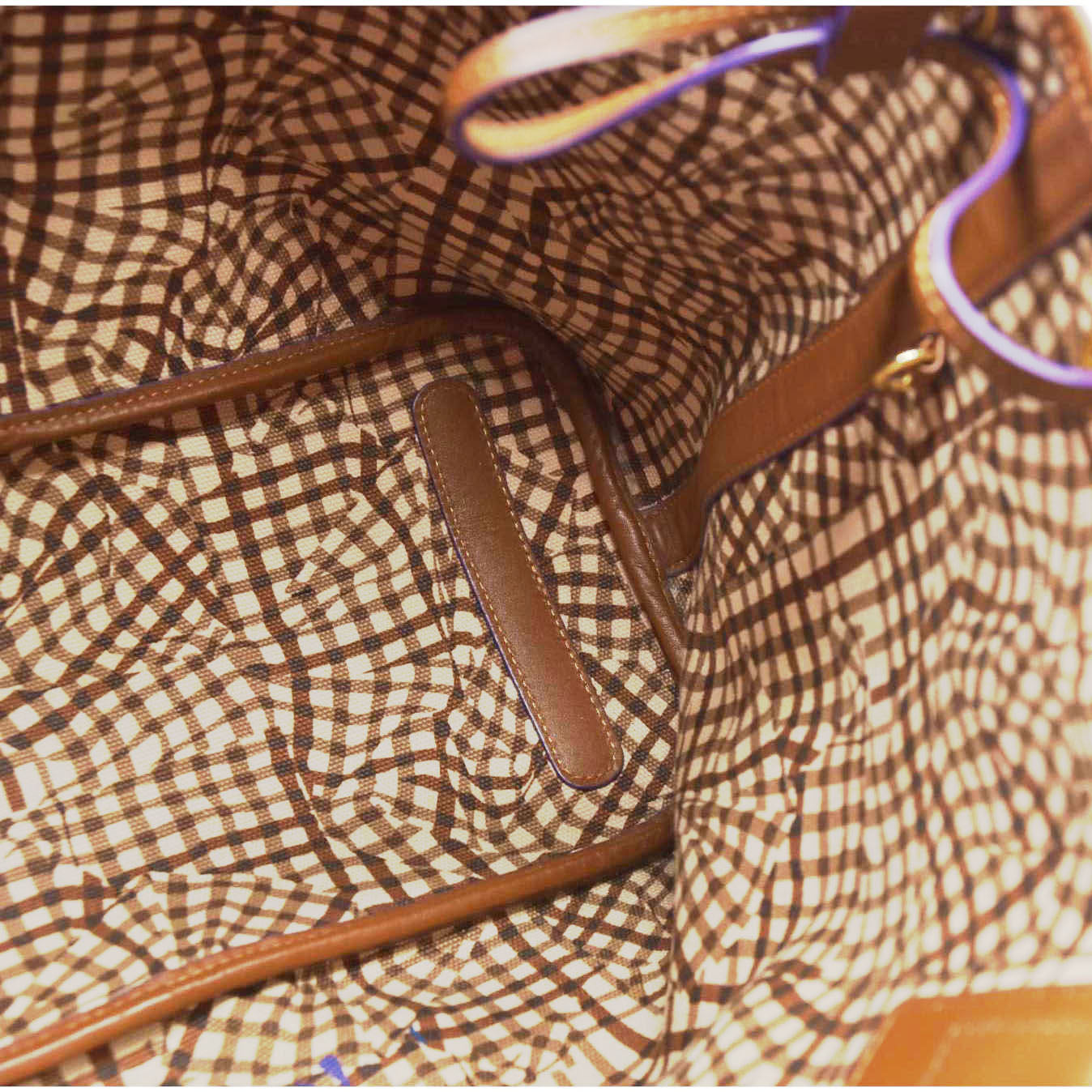 $770 MCM  Visetos Medium Liz Reversible Shopper Tote Cognac