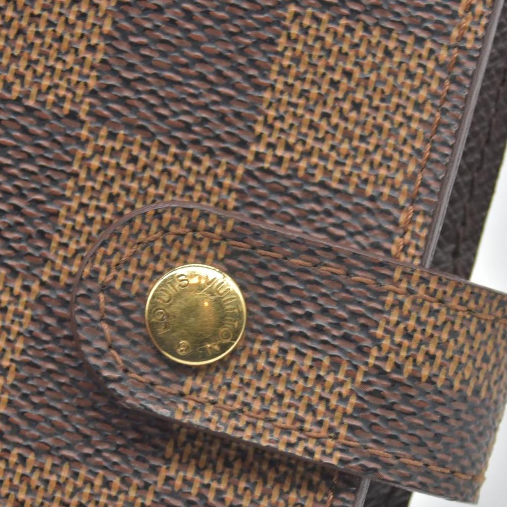 $505 Louis Vuitton Damier Ebene Small Ring Agenda Cover CONSIGNMENT