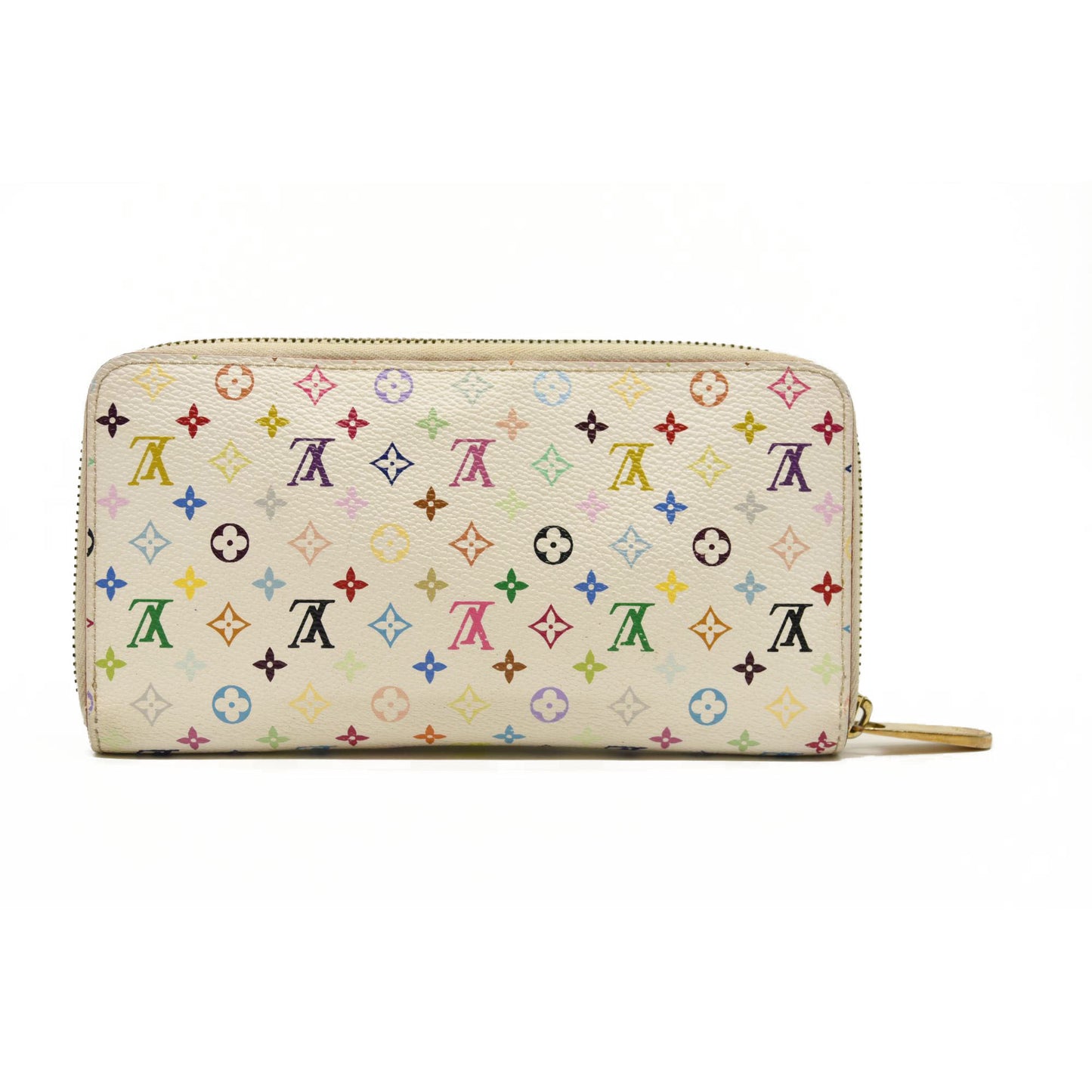 Louis Vuitton  Monogram Murakami Zippy Wallet White CA4134