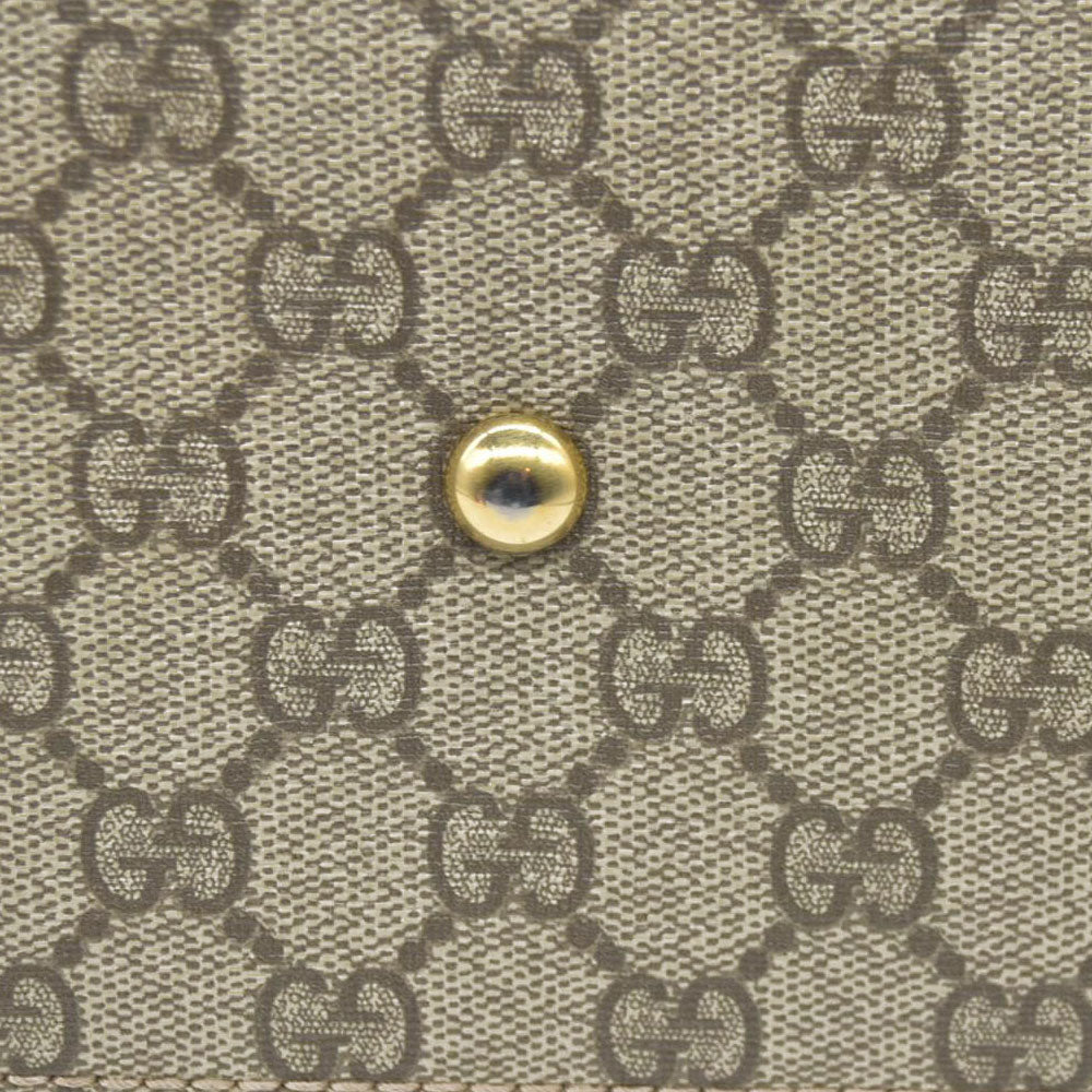 $2980 Gucci GG Supreme Monogram Moon Calfskin Small Boston Beige Ebony Hibiscus Red New Rosette