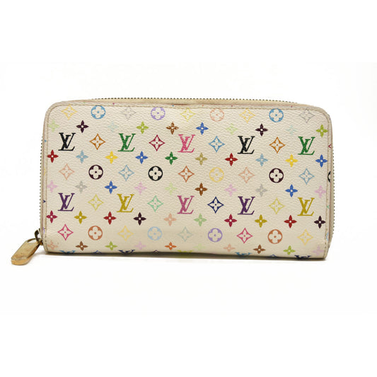 Louis Vuitton  Monogram Murakami Zippy Wallet White CA4134