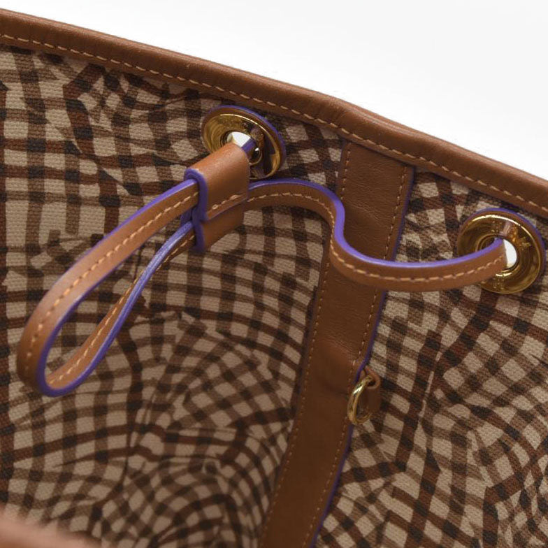 $770 MCM  Visetos Medium Liz Reversible Shopper Tote Cognac