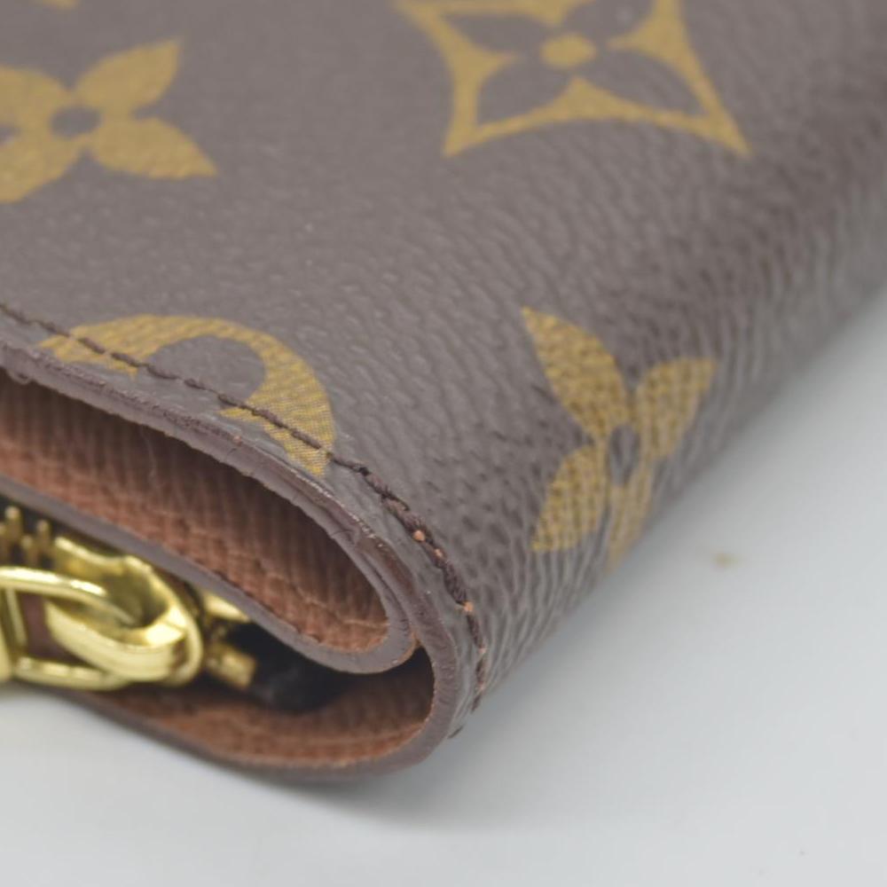 $750 Louis Vuitton Consignment Monogram Porte Papier Zippy Wallet Brown CONSIGNMENT (Copy)