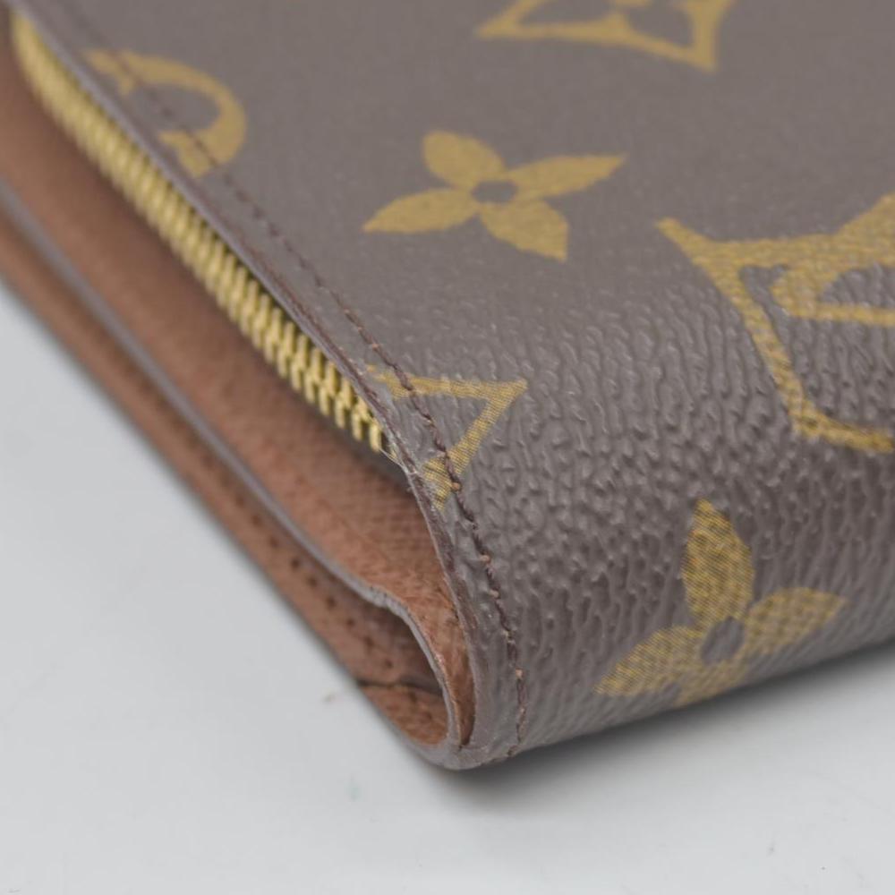 $750 Louis Vuitton Consignment Monogram Porte Papier Zippy Wallet Brown CONSIGNMENT (Copy)