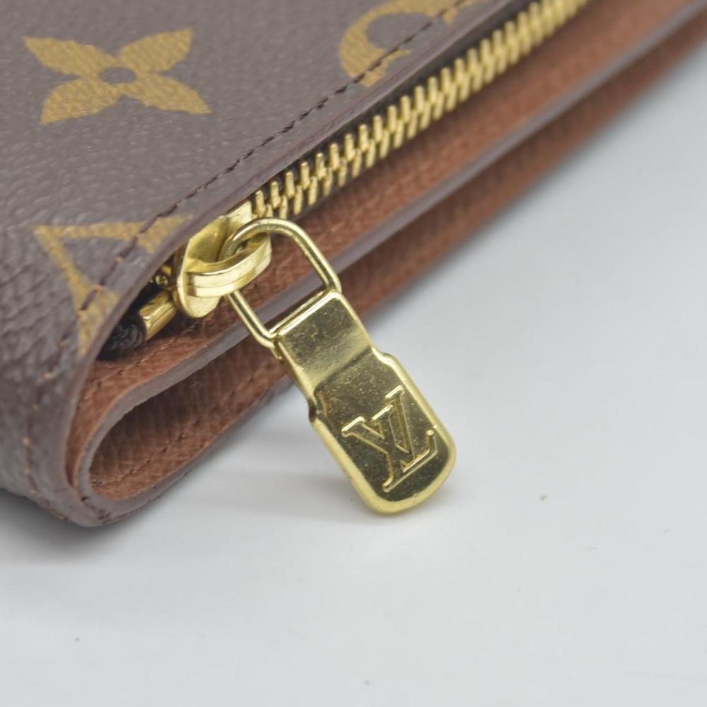 $750 Louis Vuitton Consignment Monogram Porte Papier Zippy Wallet Brown CONSIGNMENT (Copy)