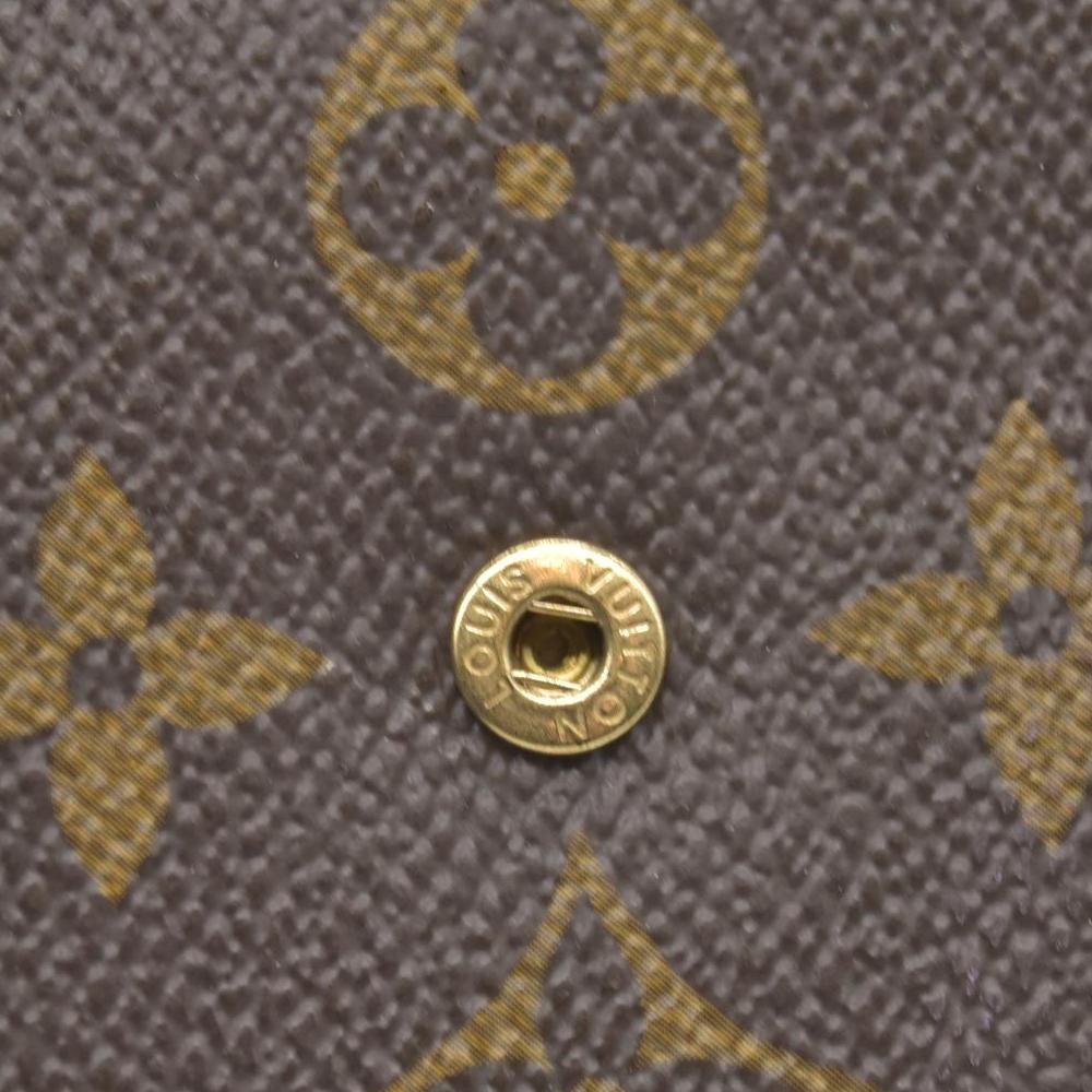 $750 Louis Vuitton Consignment Monogram Porte Papier Zippy Wallet Brown CONSIGNMENT (Copy)