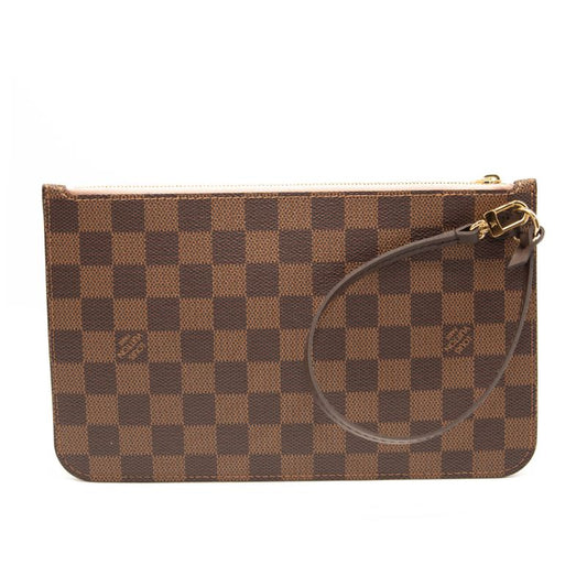 NEW Louis Vuitton Damier Ebene Neverfull MM GM Pochette Rose Ballerine