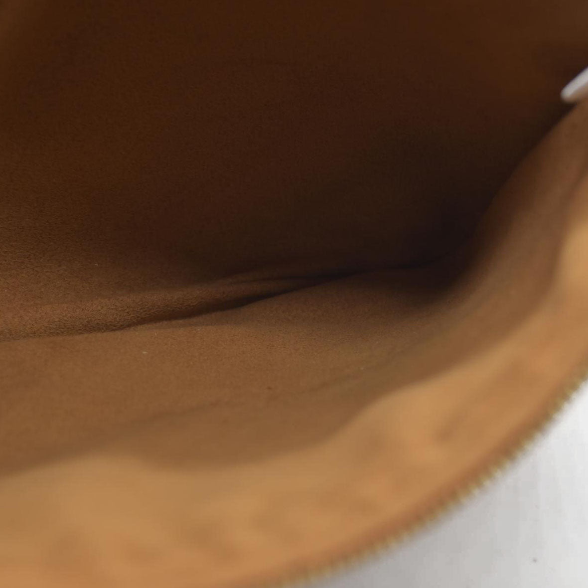 MCM Visetos Liz Shopper Tote Pouch Cognac