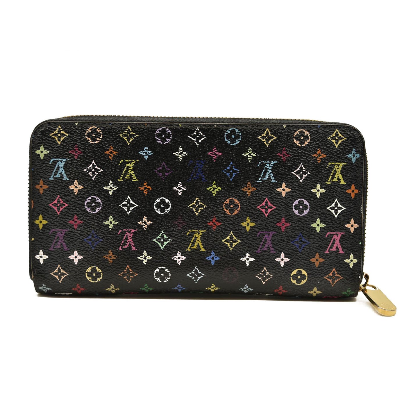 Louis Vuitton  Monogram Murakami Zippy Wallet Black Violet CA1162