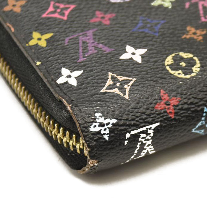 Louis Vuitton  Monogram Murakami Zippy Wallet Black Violet CA1162