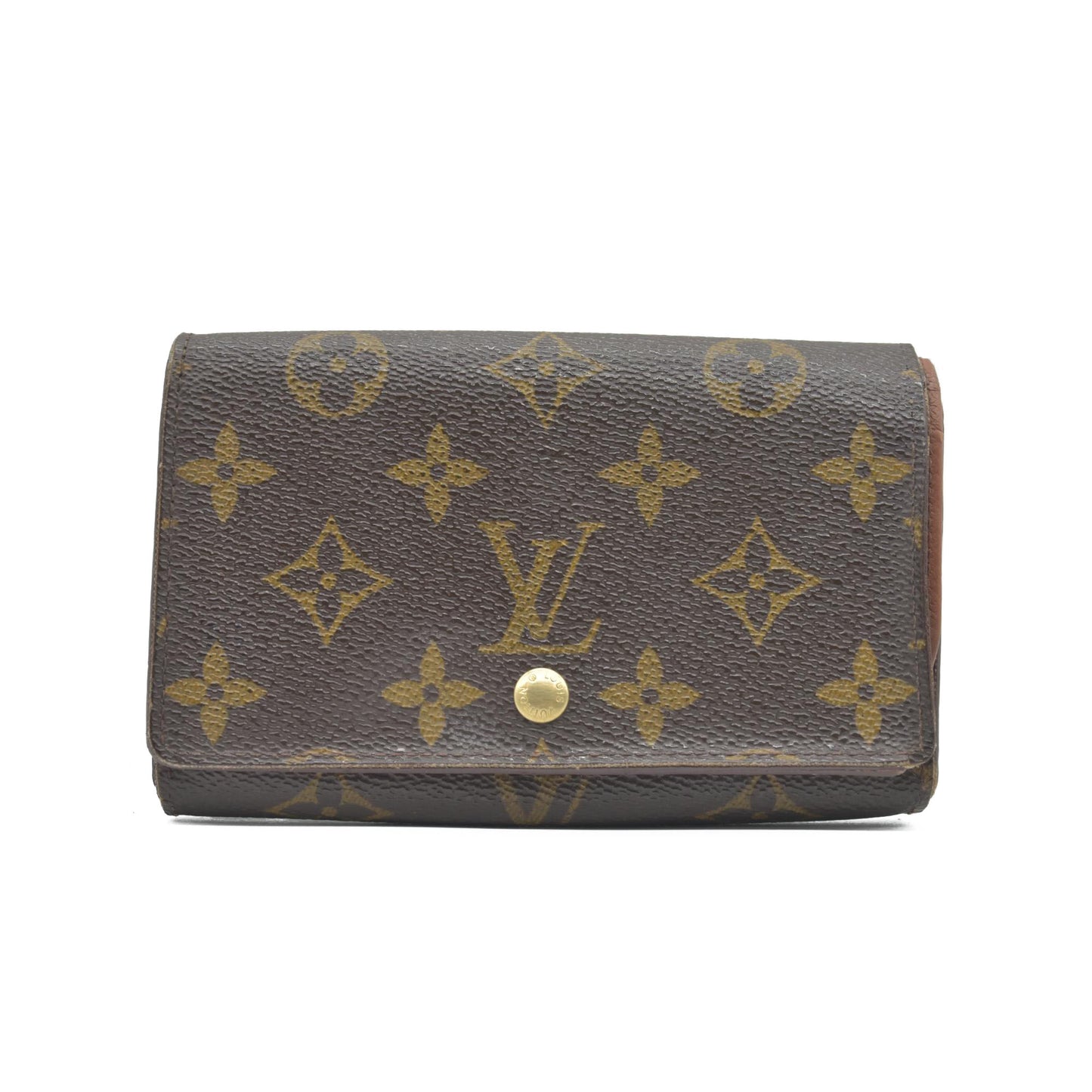 $560 1996 Louis Vuitton Monogram Porte Monnaie Billets Tresor Bifold Wallet CONSIGNMENT MI0926