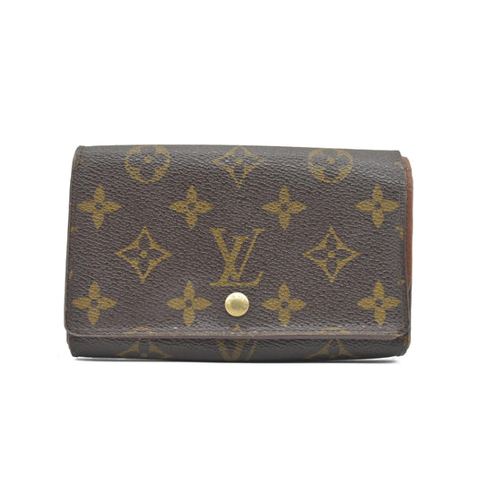$560 1996 Louis Vuitton Monogram Porte Monnaie Billets Tresor Bifold Wallet CONSIGNMENT MI0926