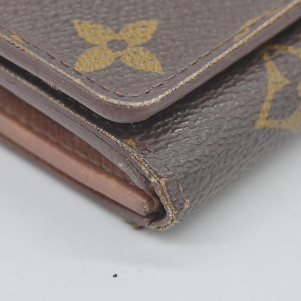$560 1996 Louis Vuitton Monogram Porte Monnaie Billets Tresor Bifold Wallet CONSIGNMENT MI0926