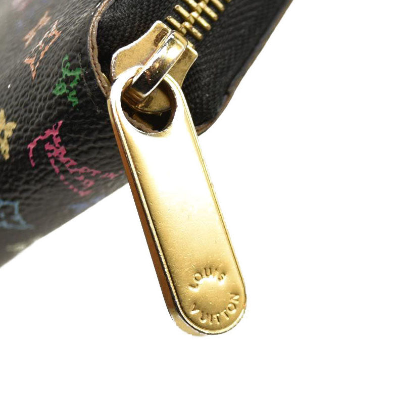 Louis Vuitton  Monogram Murakami Zippy Wallet Black Violet CA1162