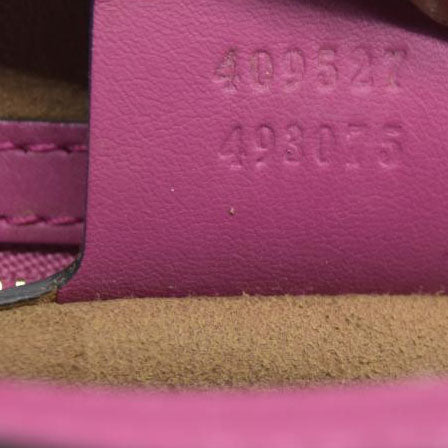 $2980 Gucci GG Supreme Monogram Moon Calfskin Small Boston Beige Ebony Hibiscus Red New Rosette