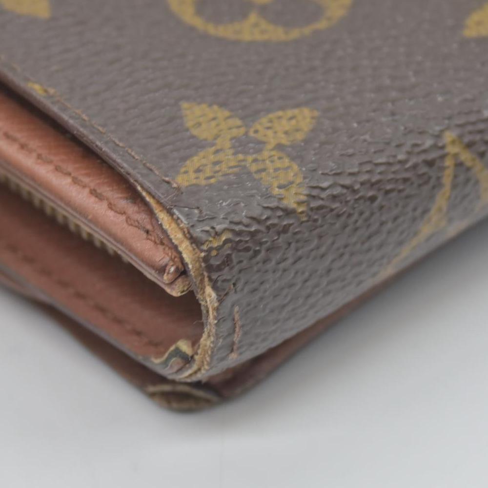 $560 1996 Louis Vuitton Monogram Porte Monnaie Billets Tresor Bifold Wallet CONSIGNMENT MI0926