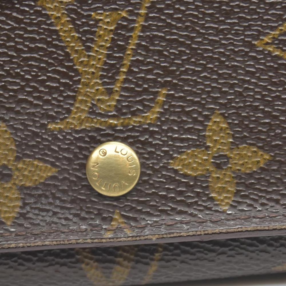 $560 1996 Louis Vuitton Monogram Porte Monnaie Billets Tresor Bifold Wallet CONSIGNMENT MI0926