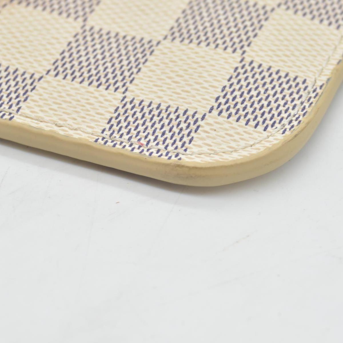 $600 Louis Vuitton  Damier Azur Neverfull GM MM Pochette Rose Ballerine LA3147
