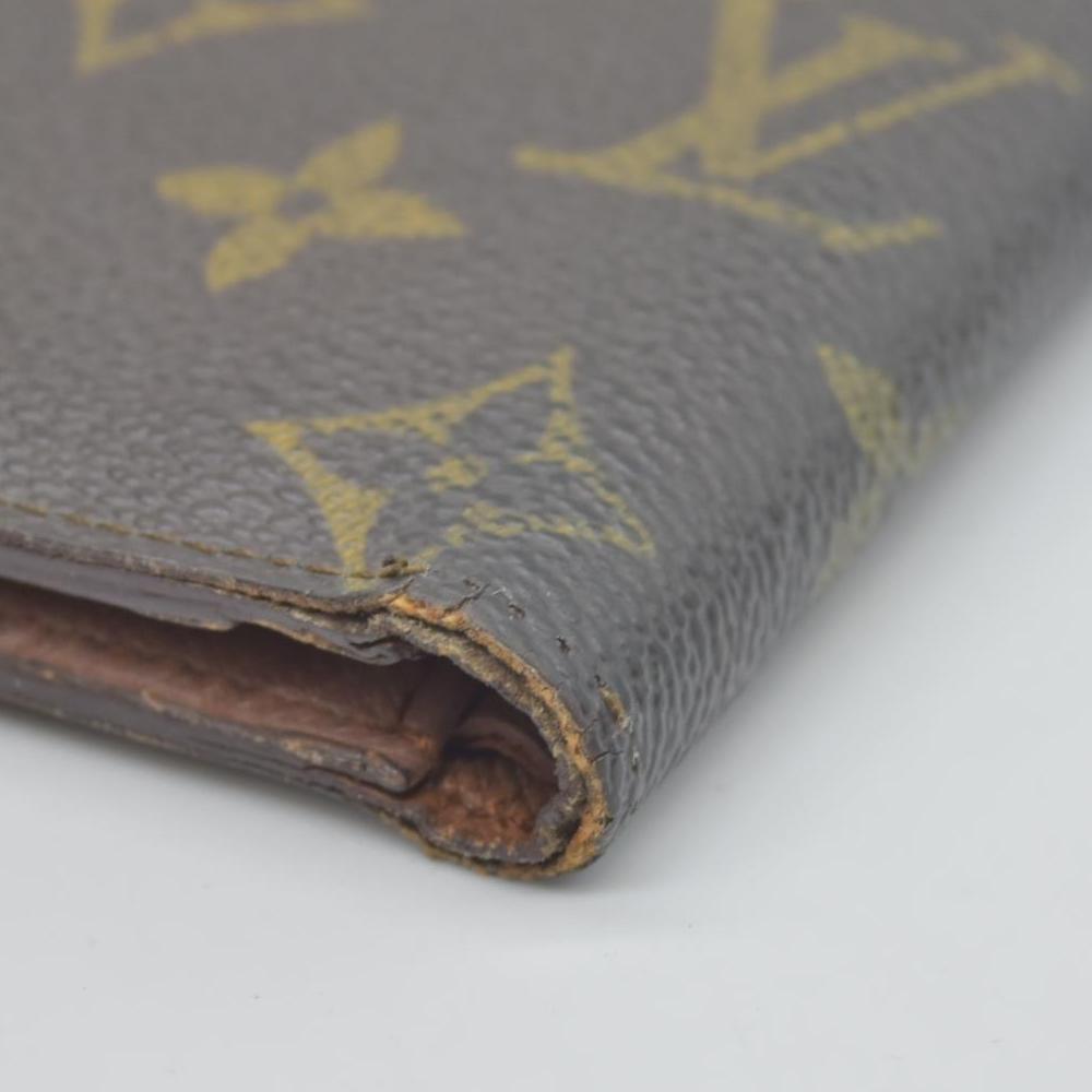 $515 1990 Louis Vuitton Monogram Portefeiulle Marco Bifold Wallet Brown CONSIGNMENT MI0970
