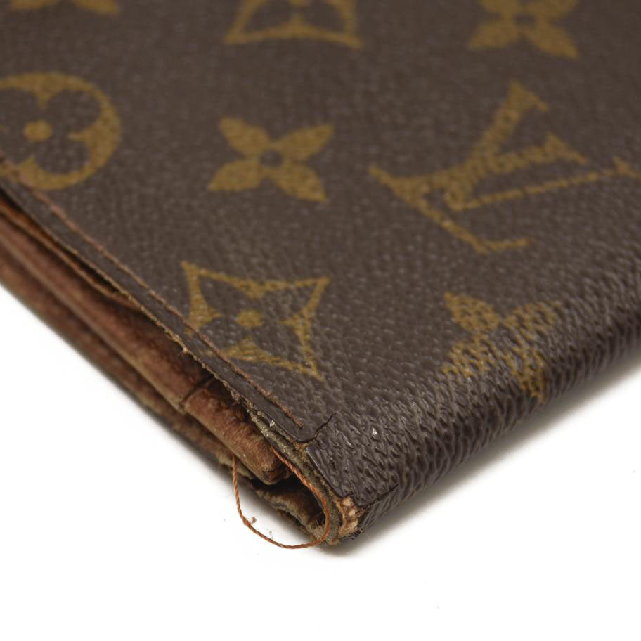LOUIS VUITTON Monogram Porte-Cartes Credit Yen Checkbook Wallet