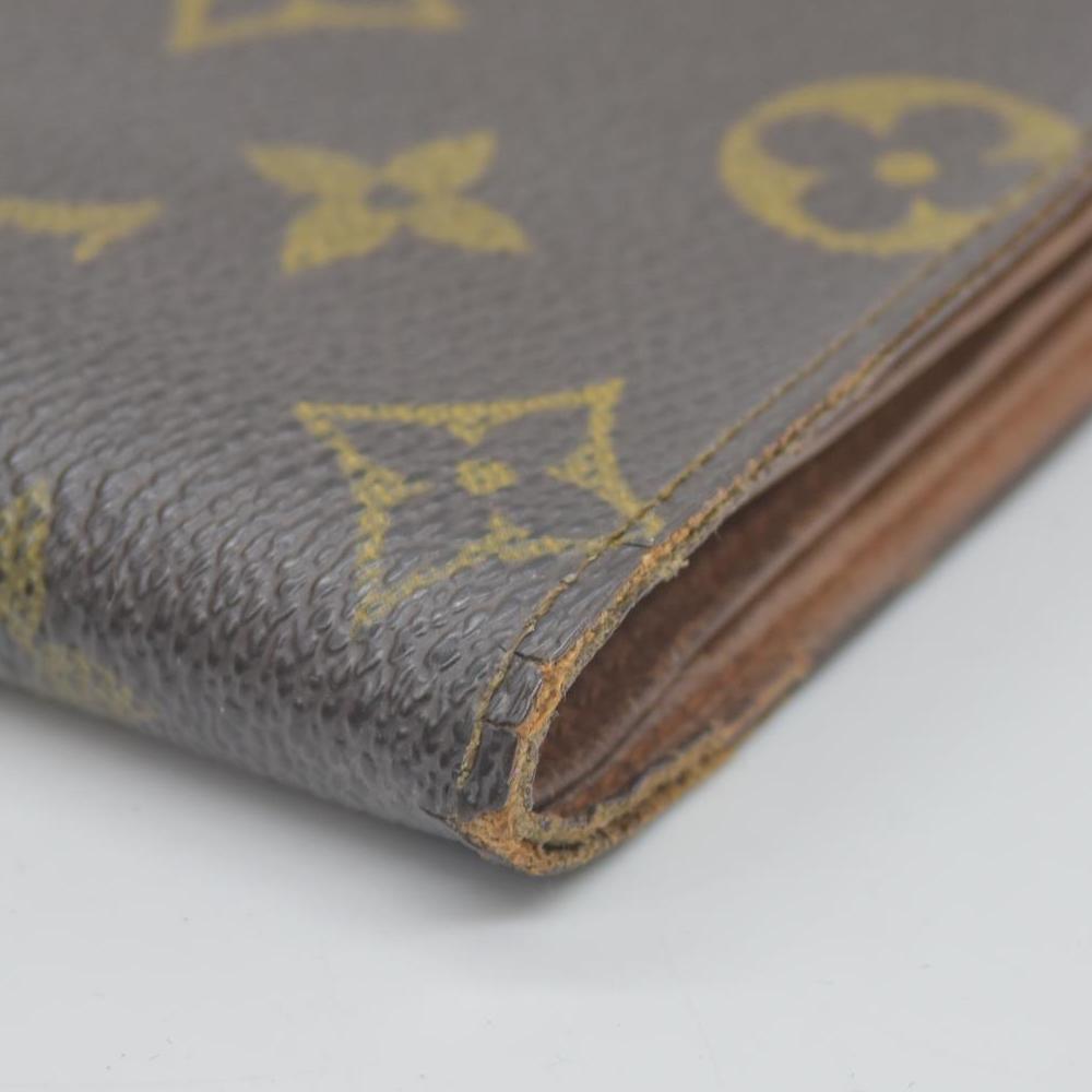 $515 1990 Louis Vuitton Monogram Portefeiulle Marco Bifold Wallet Brown CONSIGNMENT MI0970