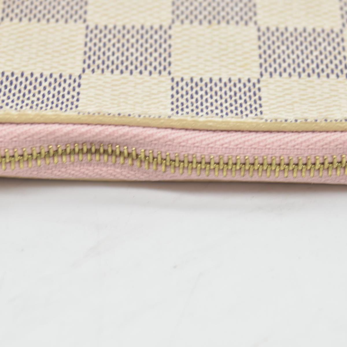 $600 Louis Vuitton  Damier Azur Neverfull GM MM Pochette Rose Ballerine LA3147