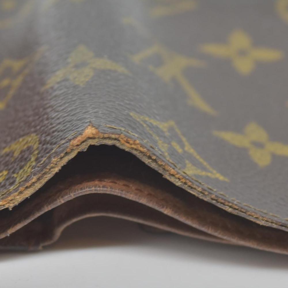 $515 1990 Louis Vuitton Monogram Portefeiulle Marco Bifold Wallet Brown CONSIGNMENT MI0970