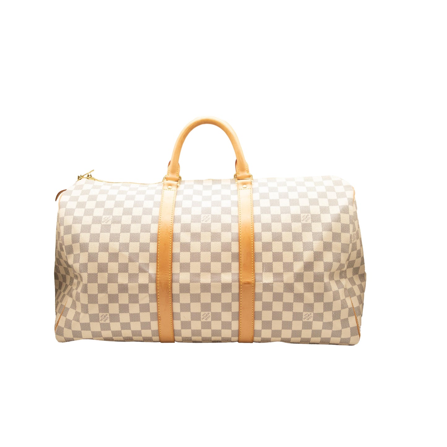 Louis Vuitton Keepall 50 Duffle White Damier Azur