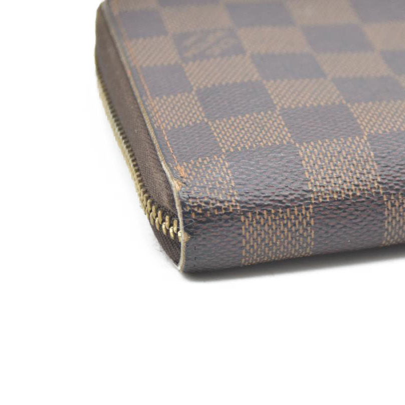 Louis Vuitton Damier Zippy Zip Around Organizer Long Wallet Brown CA0059