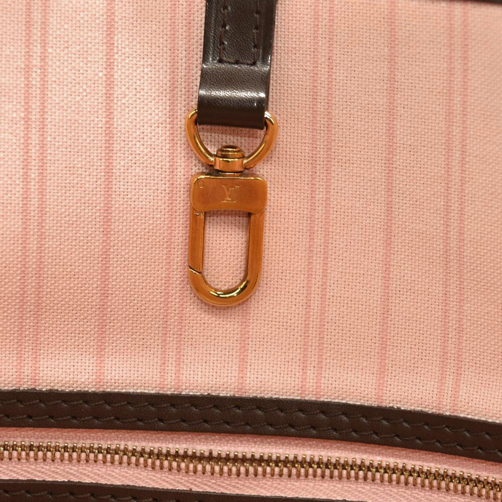 Louis Vuitton  Damier Ebene Neo Neverfull MM Rose Ballerine