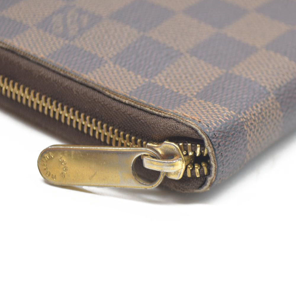 Louis Vuitton Damier Zippy Zip Around Organizer Long Wallet Brown CA0059