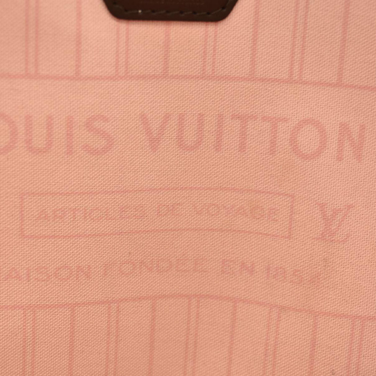 Louis Vuitton  Damier Ebene Neo Neverfull MM Rose Ballerine