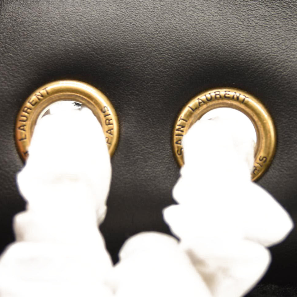 NEW SAINT LAURENT Loulou Medium YSL Shearling Shoulder Bag