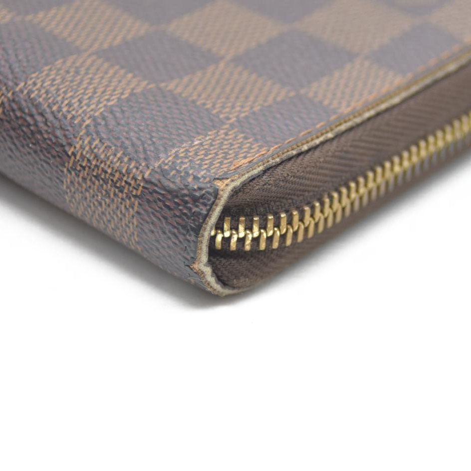Louis Vuitton Damier Zippy Zip Around Organizer Long Wallet Brown CA0059