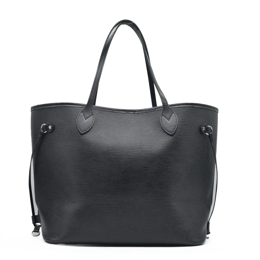 $2500 Louis Vuitton Epi Leather Neverfull MM Black UB2189