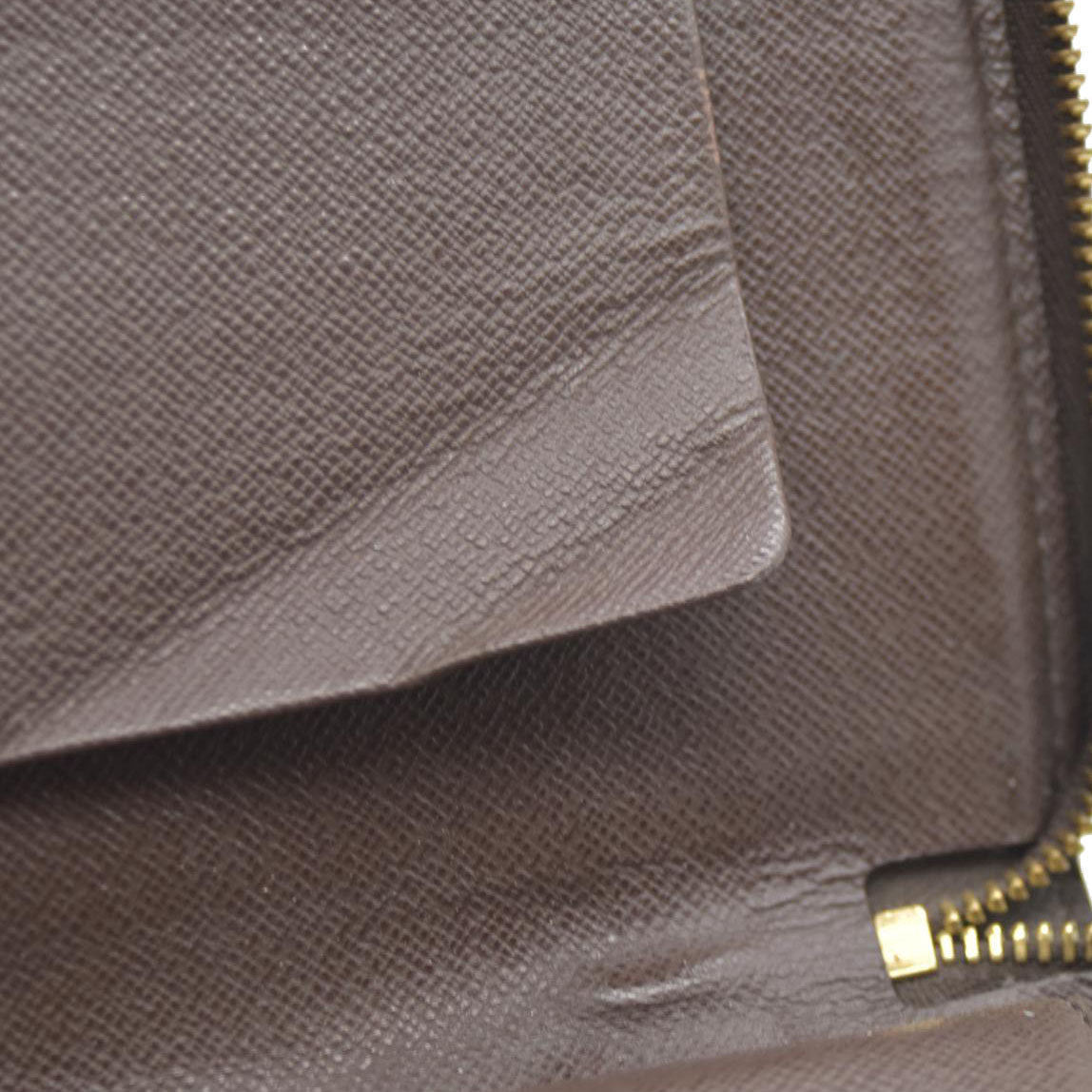 Louis Vuitton Damier Zippy Zip Around Organizer Long Wallet Brown CA0059