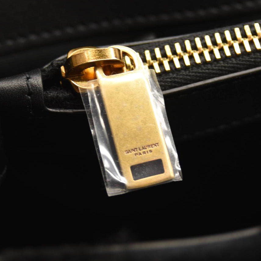 NEW SAINT LAURENT Loulou Medium YSL Shearling Shoulder Bag