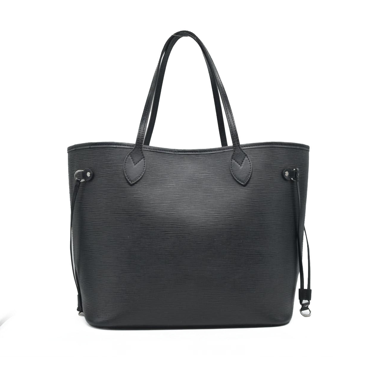 $2500 Louis Vuitton Epi Leather Neverfull MM Black UB2189
