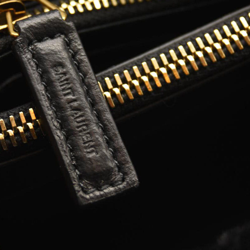 NEW SAINT LAURENT Loulou Medium YSL Shearling Shoulder Bag