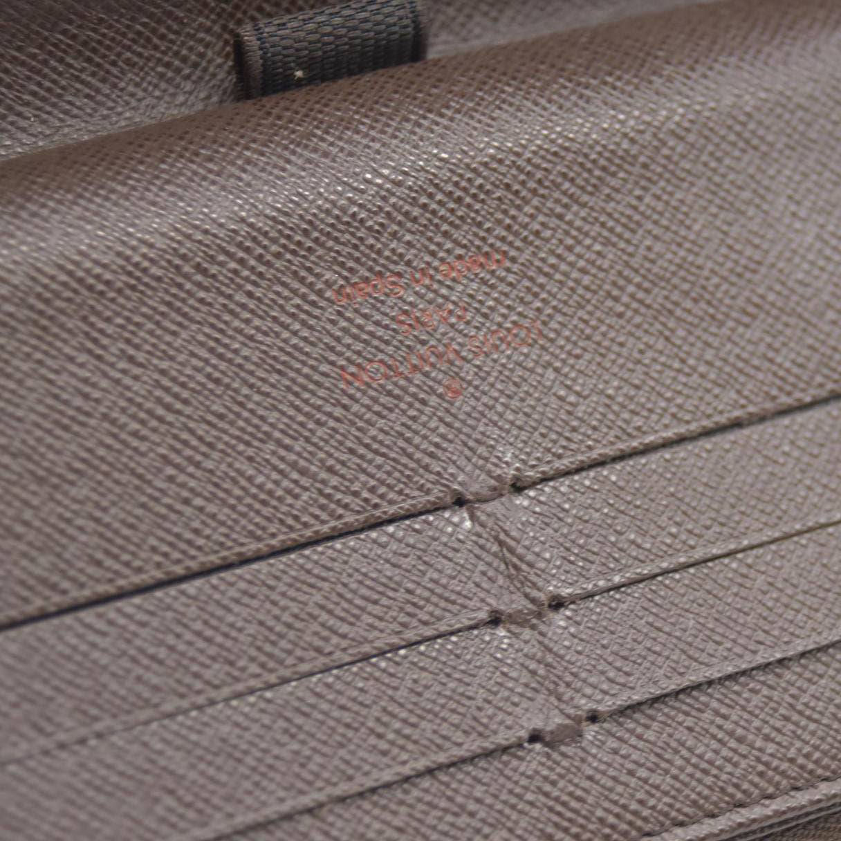 Louis Vuitton Damier Zippy Zip Around Organizer Long Wallet Brown CA0059