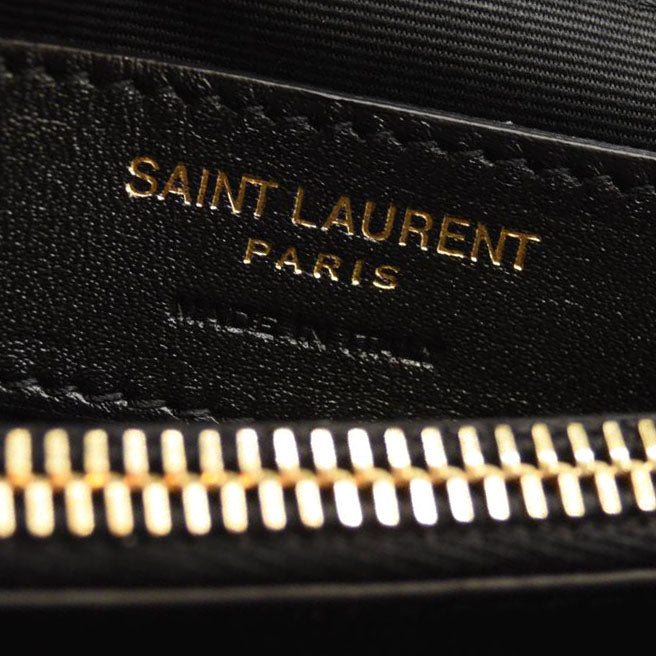NEW SAINT LAURENT Loulou Medium YSL Shearling Shoulder Bag