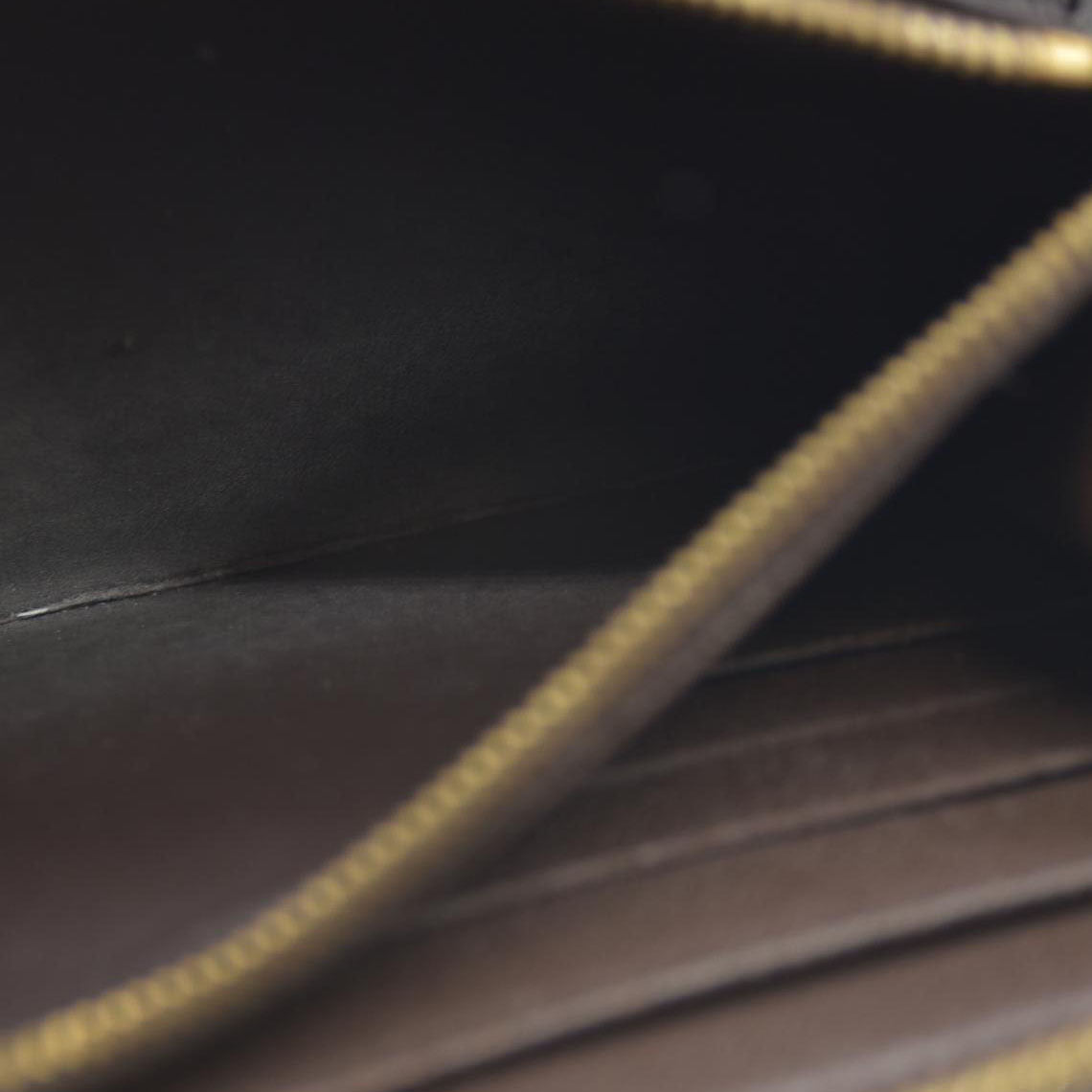 Louis Vuitton Damier Zippy Zip Around Organizer Long Wallet Brown CA0059