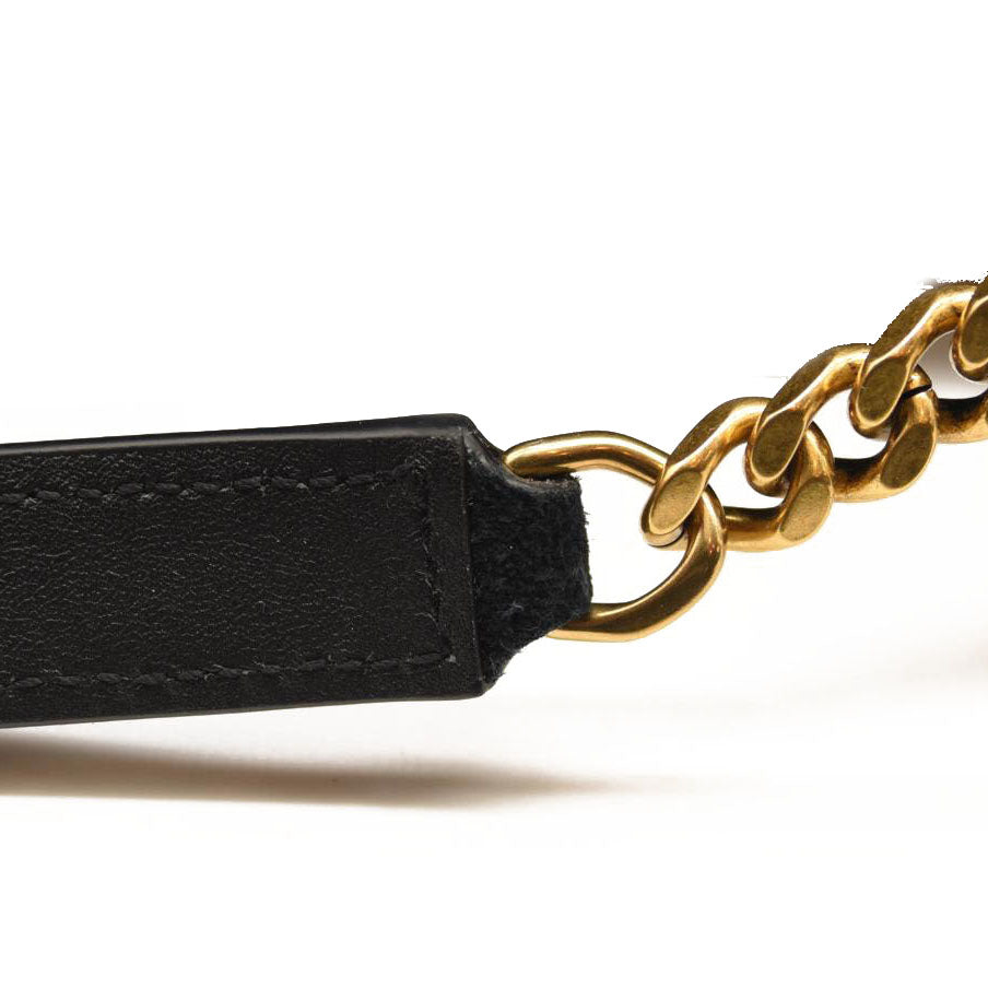 NEW SAINT LAURENT Loulou Medium YSL Shearling Shoulder Bag