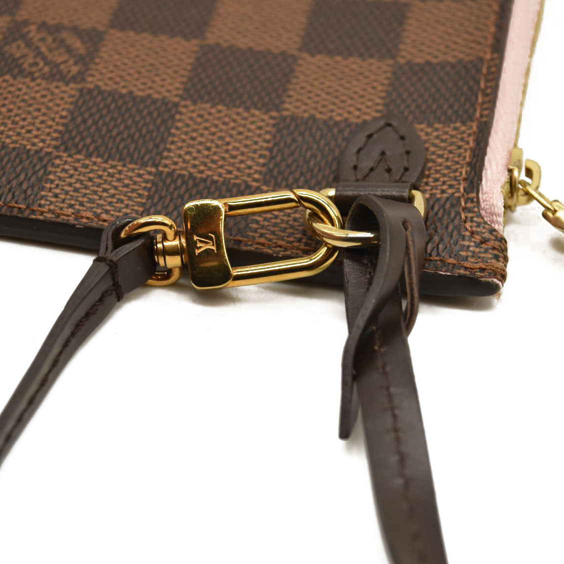 Louis Vuitton  Damier Ebene Neo Neverfull MM Rose Ballerine