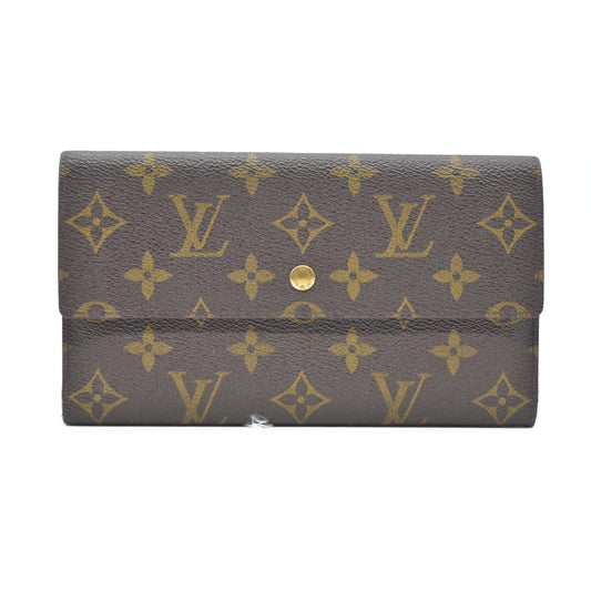 Louis Vuitton Monogram Porte Tresor International Trifold Long Wallet SD0957