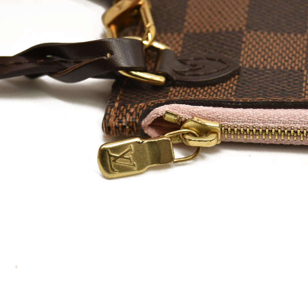 Louis Vuitton  Damier Ebene Neo Neverfull MM Rose Ballerine