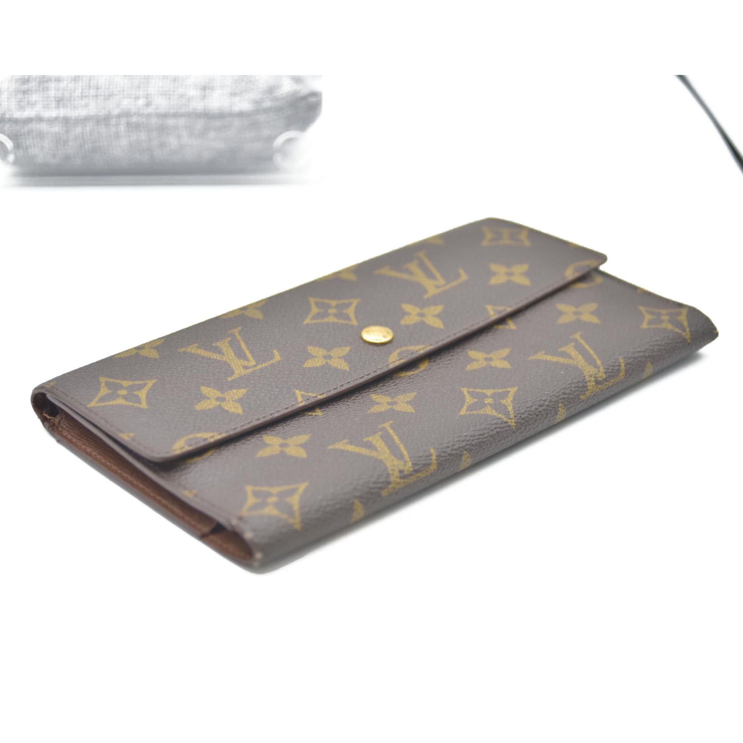 Louis Vuitton Monogram Porte Tresor International Trifold Long Wallet SD0957