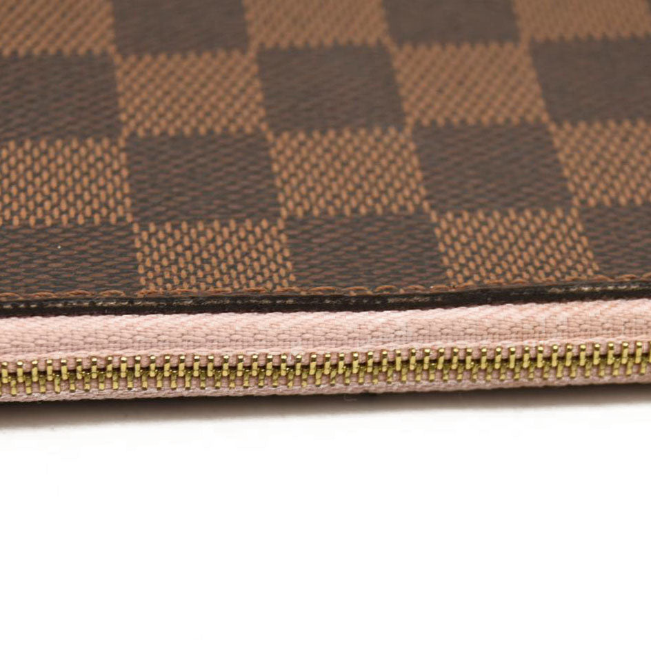 Louis Vuitton  Damier Ebene Neo Neverfull MM Rose Ballerine