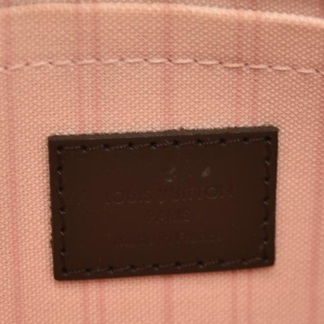 Louis Vuitton  Damier Ebene Neo Neverfull MM Rose Ballerine